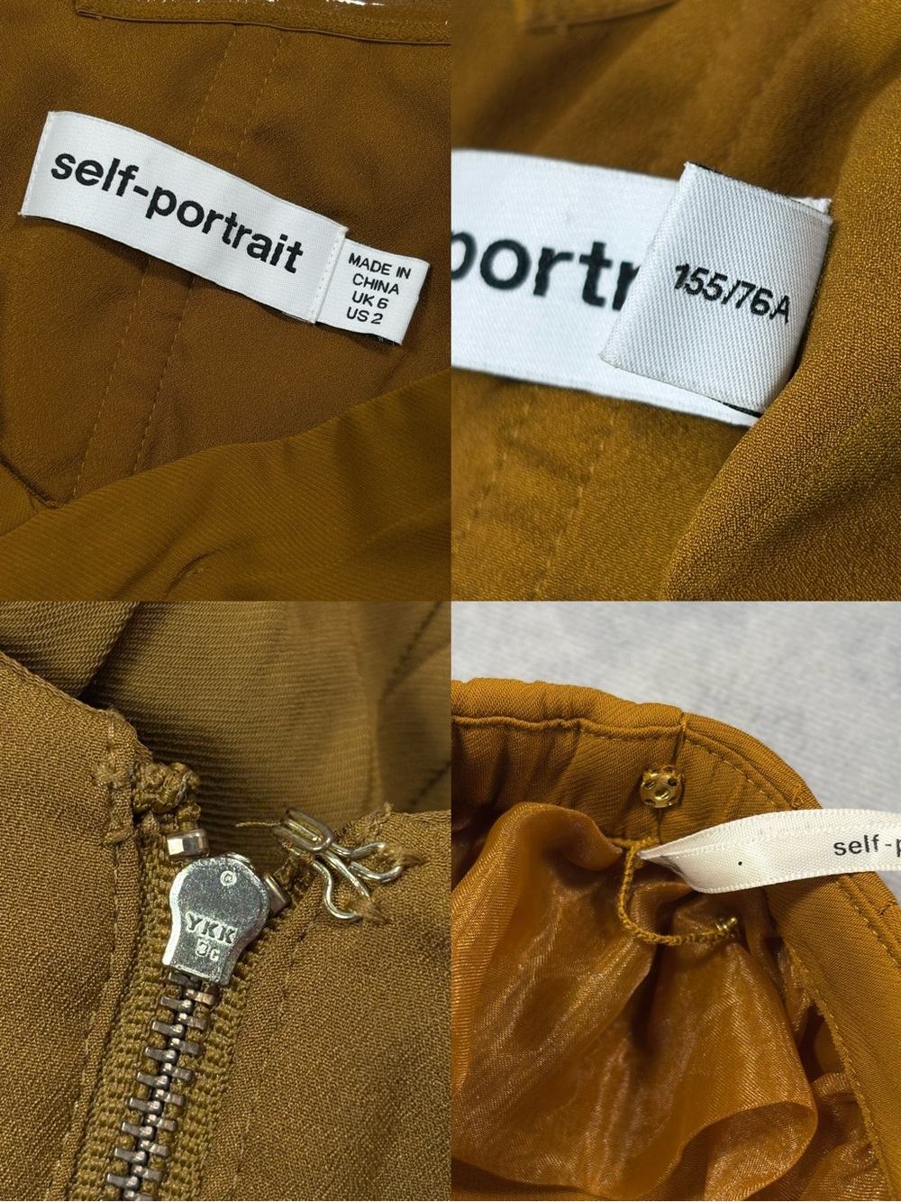 SELF PORTRAIT Crepe Y2K Luxury Casual Corset Style Top RRP500$+ - Picture 14 of 16